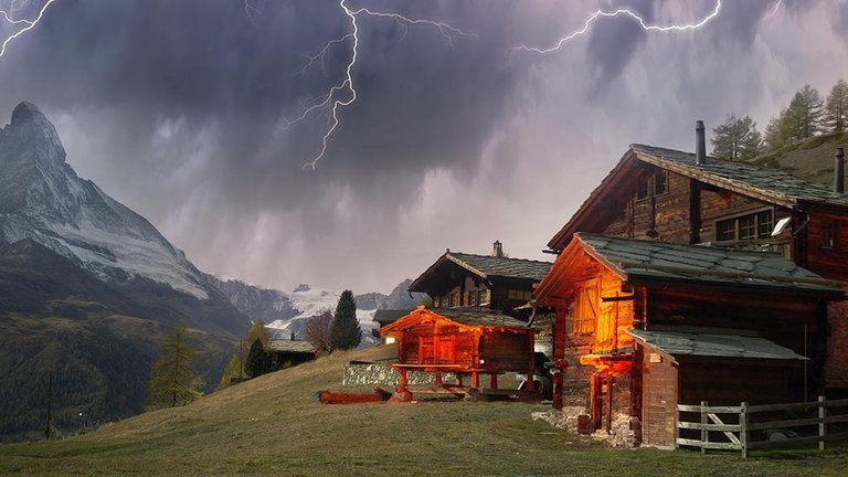 Matterhorn Gewitter